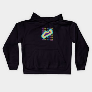 80s Retro Nova Scotia Pop Art Kids Hoodie